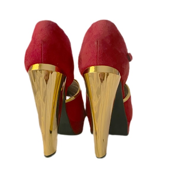 Marni Peep Toe Platform with Mirrored Heel - Picture 5 of 9